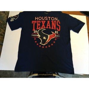 houston texans 2002  shirt blue w/ embroidery size 2xlarge